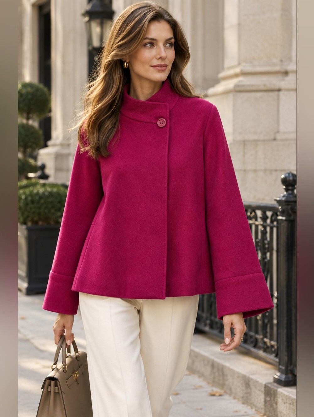 Lafayette 148 Loro Piana Jacket Womens 6 Cashmere Feminine Career Rare Pink